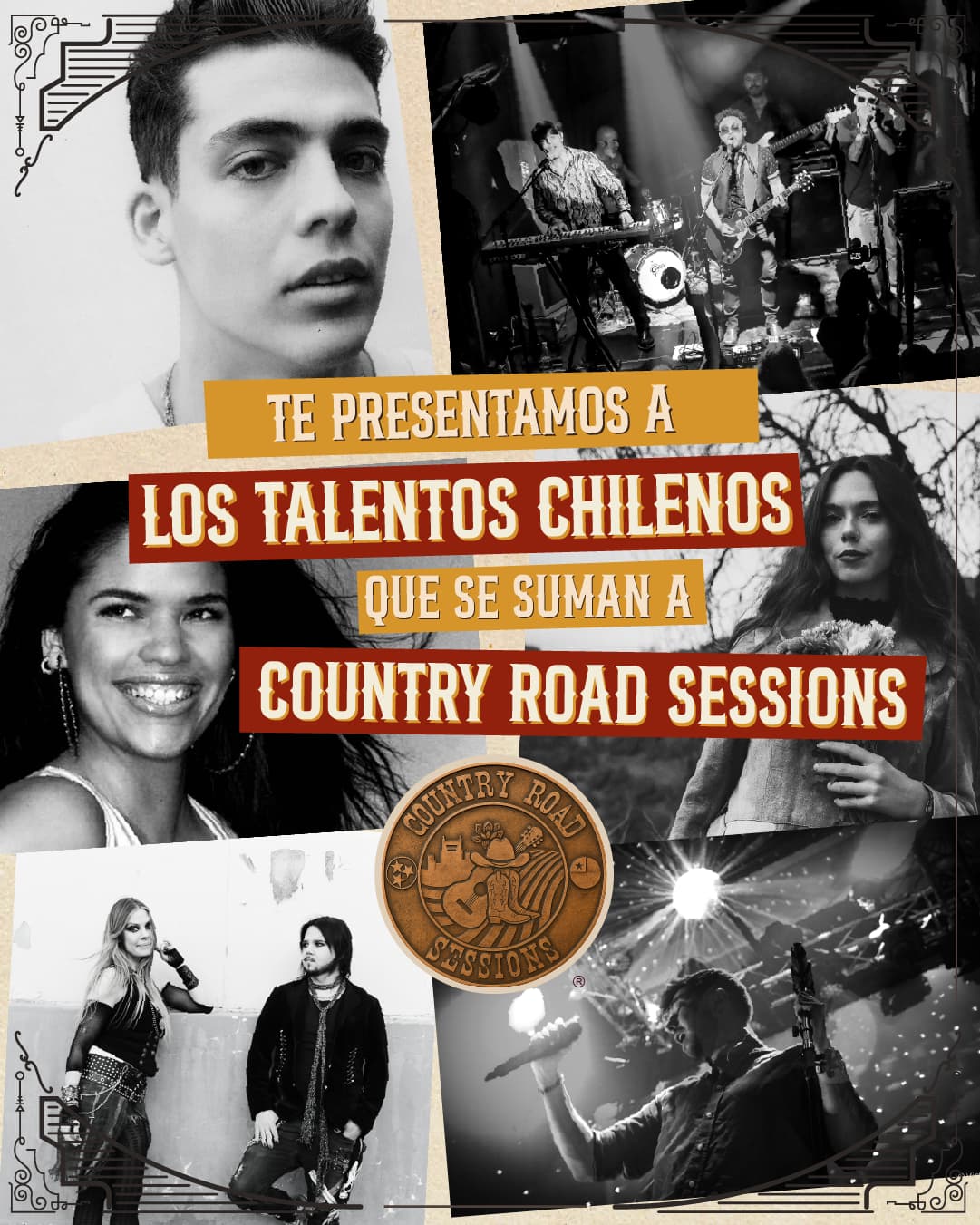 Los talentos chilenos que se suman a Country Road Sessions