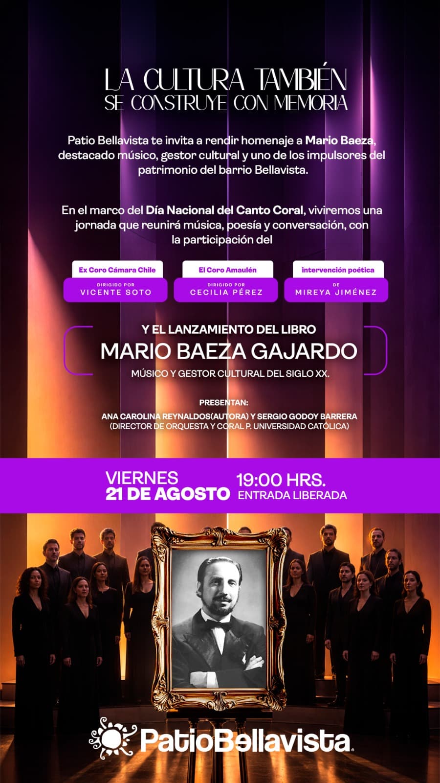 Música, memoria y patrimonio: Patio Bellavista recuerda el legado de Mario Baeza Gajardo