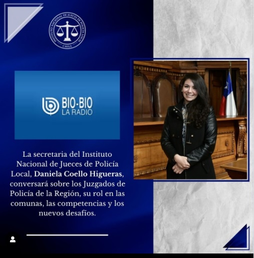 , [Audio] Entrevista a vocera del Instituto Nacional de Jueces de Policía Local, Daniela Coello, Portal Metropolitano