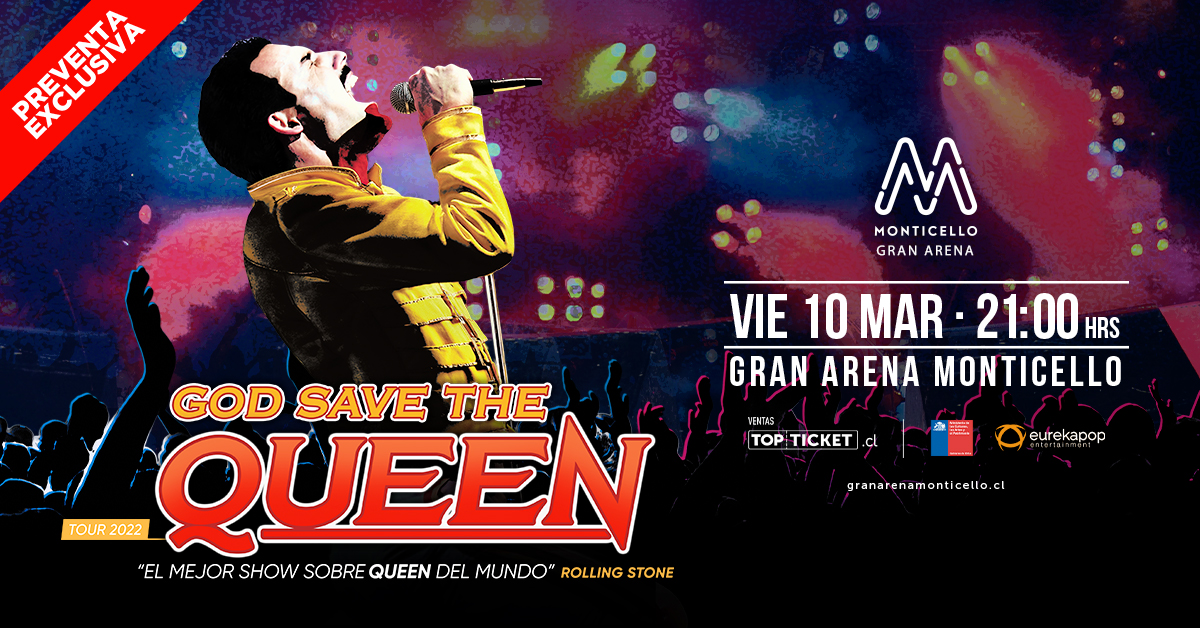 Dios, Con nuevo show de Dios Salve a la Reina, la banda argentina vuelve a Chile, Portal Metropolitano