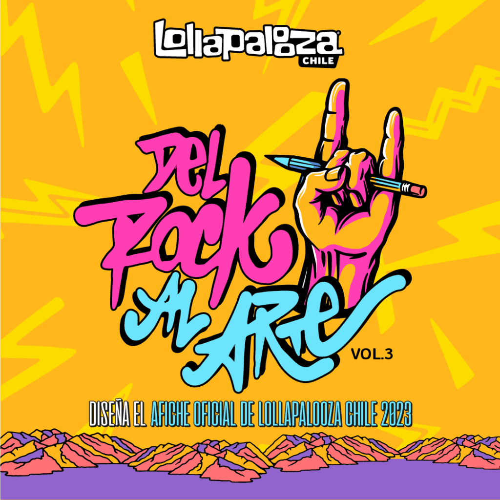 Regresa el concurso “Del rock al arte” de Lollapalooza Chile 2023