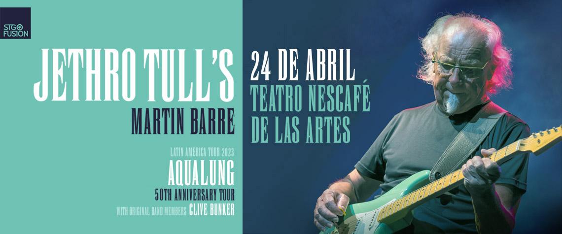 Jethro Tull's: Legendaria guitarra de la icónica banda confirma show en el Teatro Nescafé de las Artes