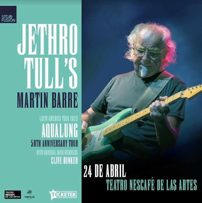 Jethro Tull’s: Legendaria guitarra de la icónica banda confirma show en el Teatro Nescafé de las Artes