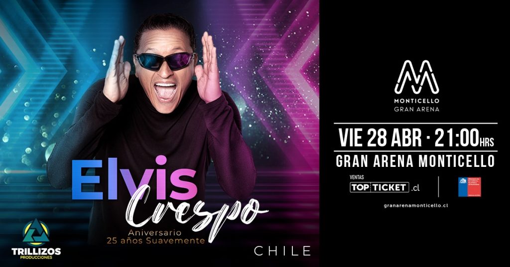 Elvis Crespo comienza su gira internacional en Gran Arena Monticello