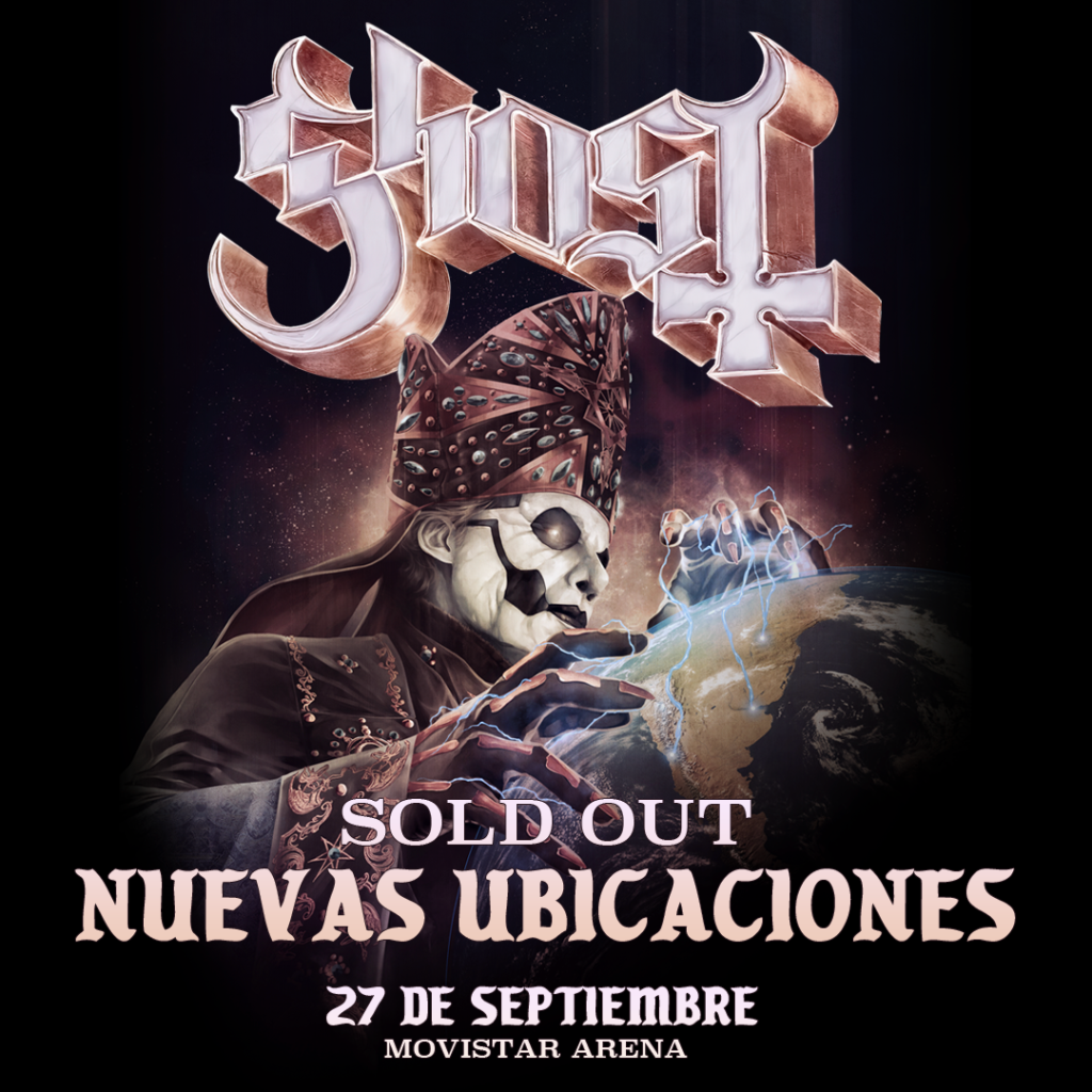 Ghost llega a Chile con un show monumental el 27 de septiembre en el Movistar Arena