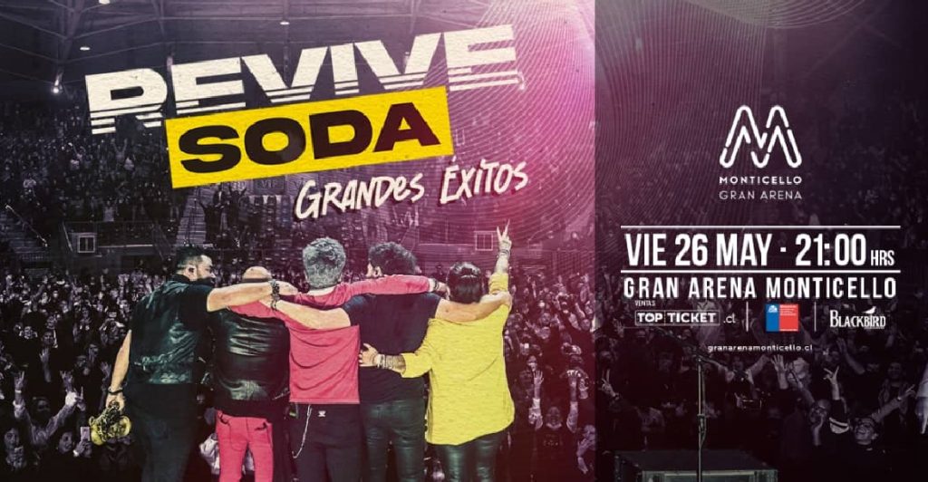 Revive Soda regresa a Gran Arena Monticello con grandes éxitos