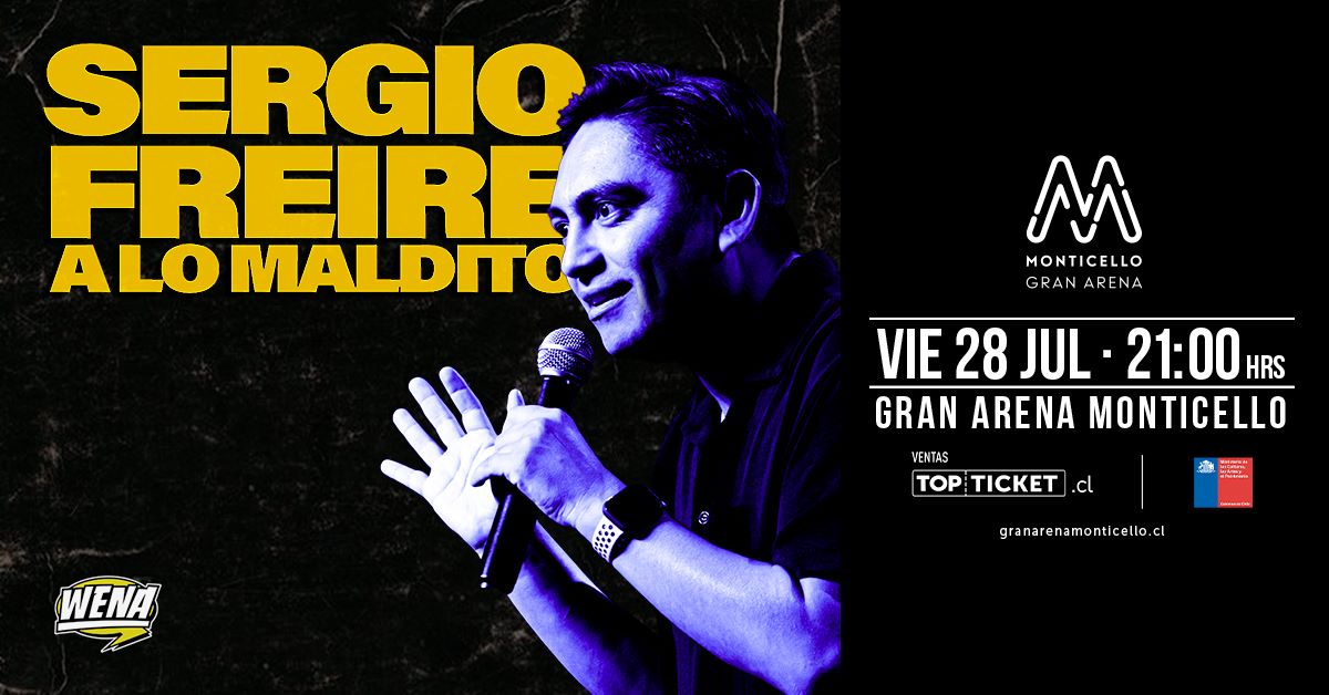 SERGIO FREIRE REGRESA A GRAN ARENA MONTICELLO ESTA VEZ CON SHOW EN SOLITARIO