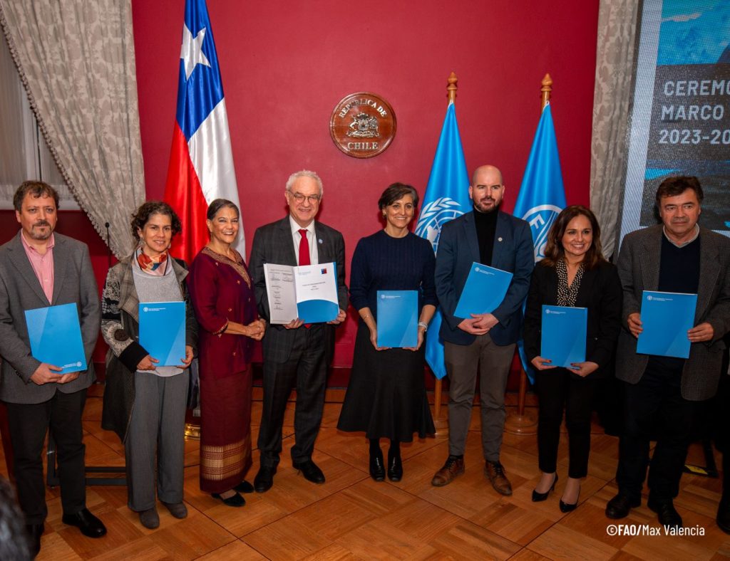 Gobierno de Chile y FAO establecen prioridades estratégicas de trabajo conjunto para los próximos cuatro años