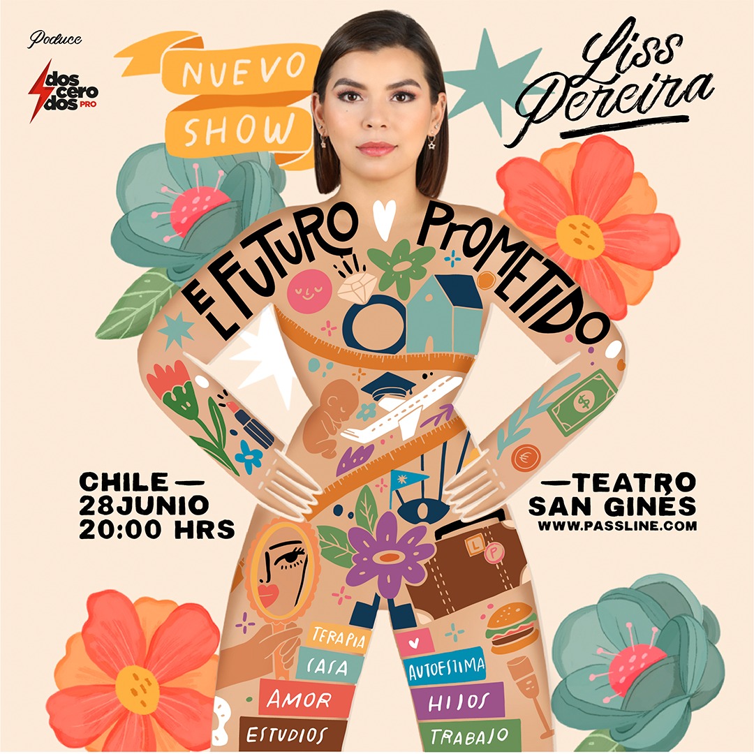 La comediante colombiana Liss Pereira llega a Chile con su show “El Futuro Prometido”