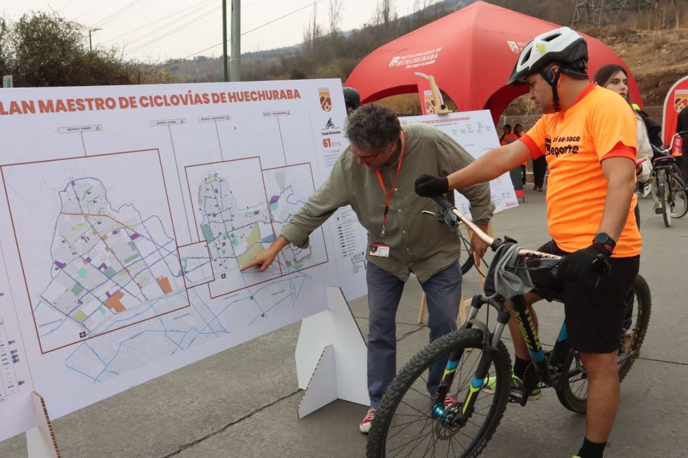 Inaugurada moderna ciclovía en Av. El Carmen de Huechuraba