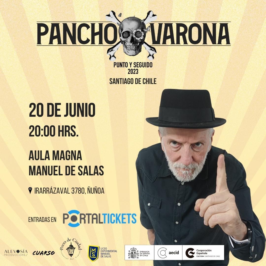 Pancho Varona se presentará en un único concierto en Santiago este 20 de Junio