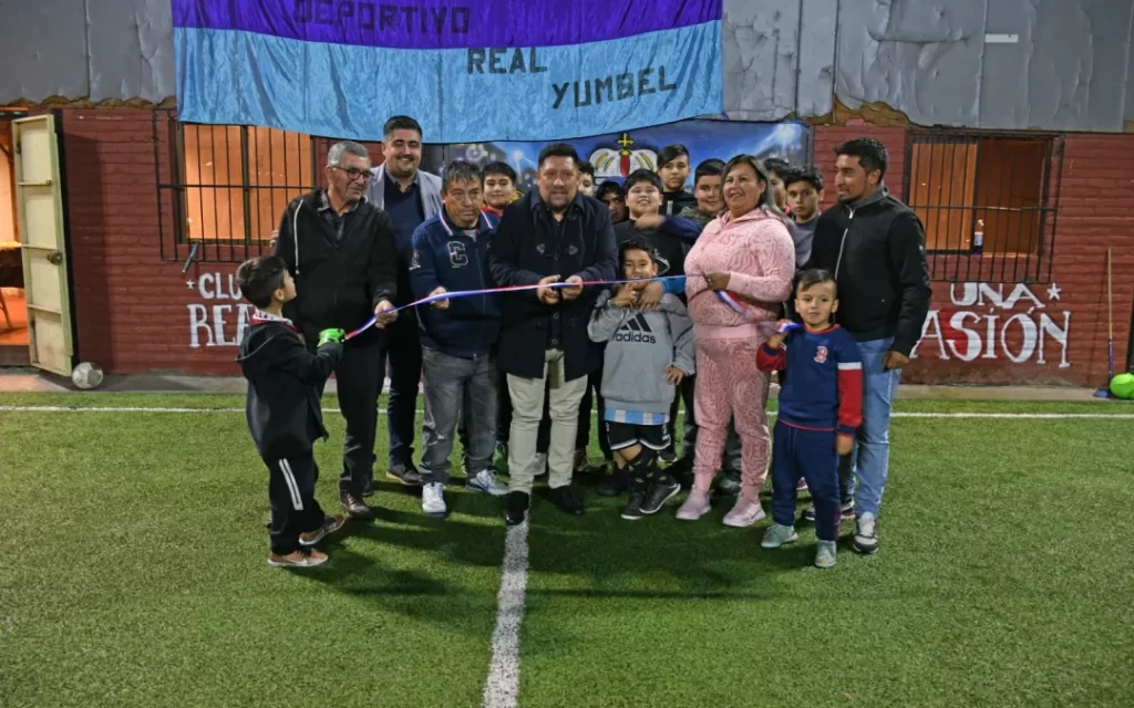 INAUGURAMOS UNA NUEVA MULTICANCHA DE PASTO SINTÉTICO EN LA POBLACIÓN 30 DE MAYO