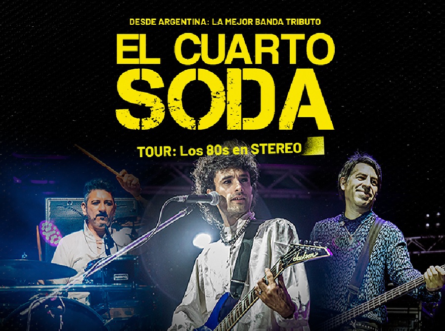 Banda tributo “El Cuarto Soda” llega por primera vez al Gran Arena Monticello este 15 de julio