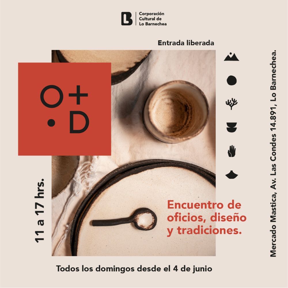 CP Corporación Cultural de Lo Barnechea invita al público a participar en Mercado O+D: Oficios, Diseño y Tradiciones