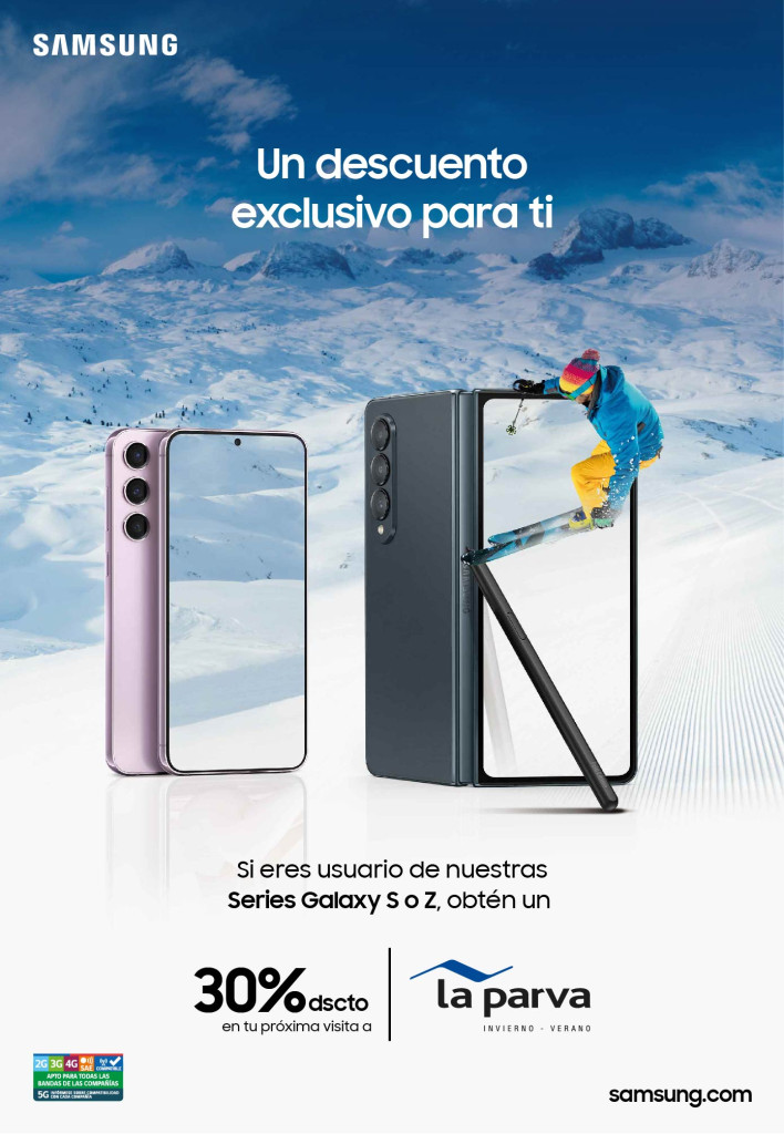 ¿Tienes un celular Galaxy? Disfruta de un 25% de descuento en tu próxima visita a La Parva