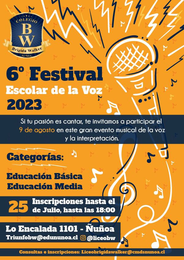 Invitan a jóvenes de la RM a participar del Festival de la Voz Estudiantil que organiza colegio en Ñuñoa