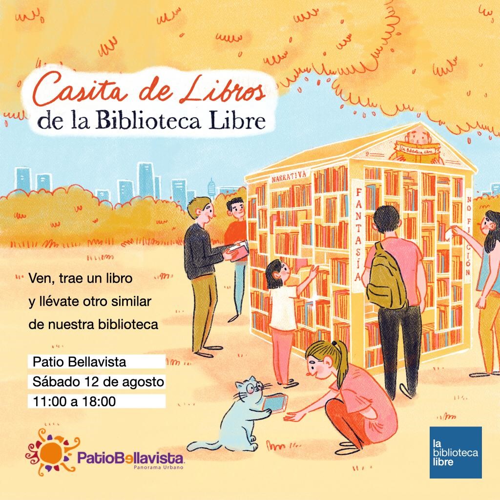 La Casita de los Libros se toma Patio Bellavista este sábado 12 de agosto