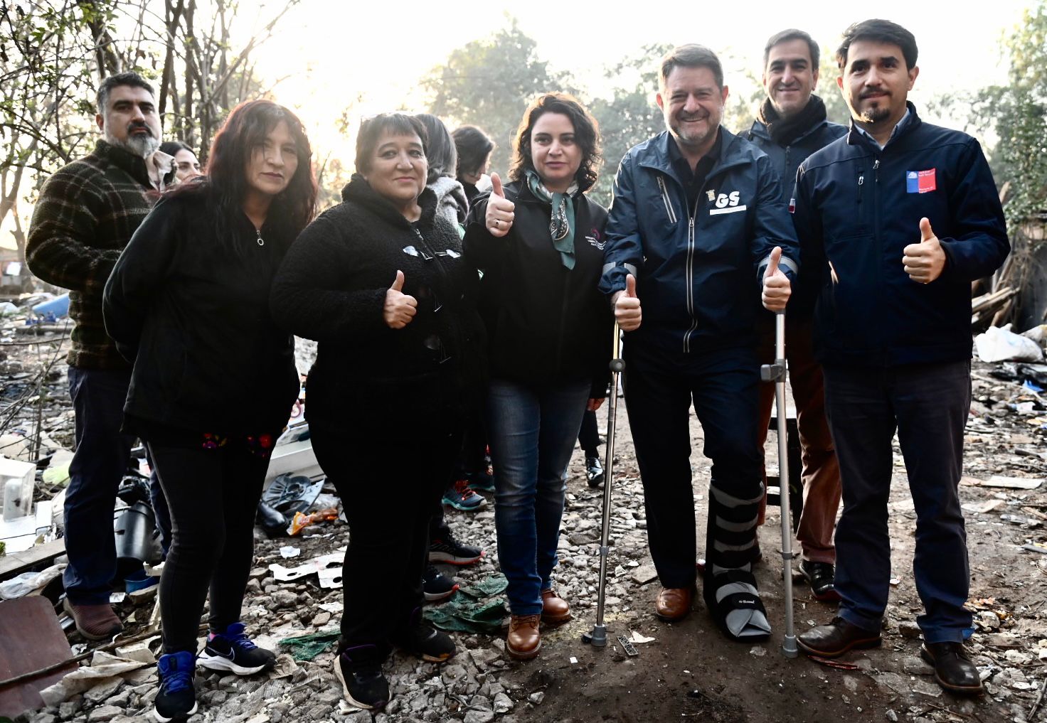 Gobernador Orrego y alcaldesa Facuse encabezaron desalojo del Vivero Municipal en Cerrillos