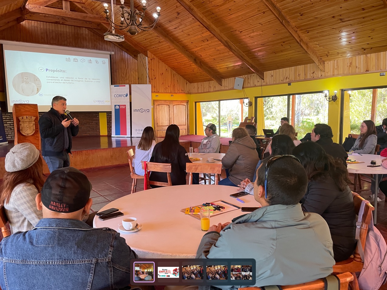 Emprendedores, turísticos, estudiantes de educación superior y líderes municipales se unieron para trabajar colaborativamente en torno al Design Thinking para encontrar oportunidades innovadoras para potenciar el turismo de la Región de Coquimbo.