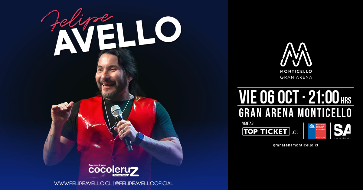 Felipe Avello cierra el año con una serie de presentaciones en Santiago y Osorno