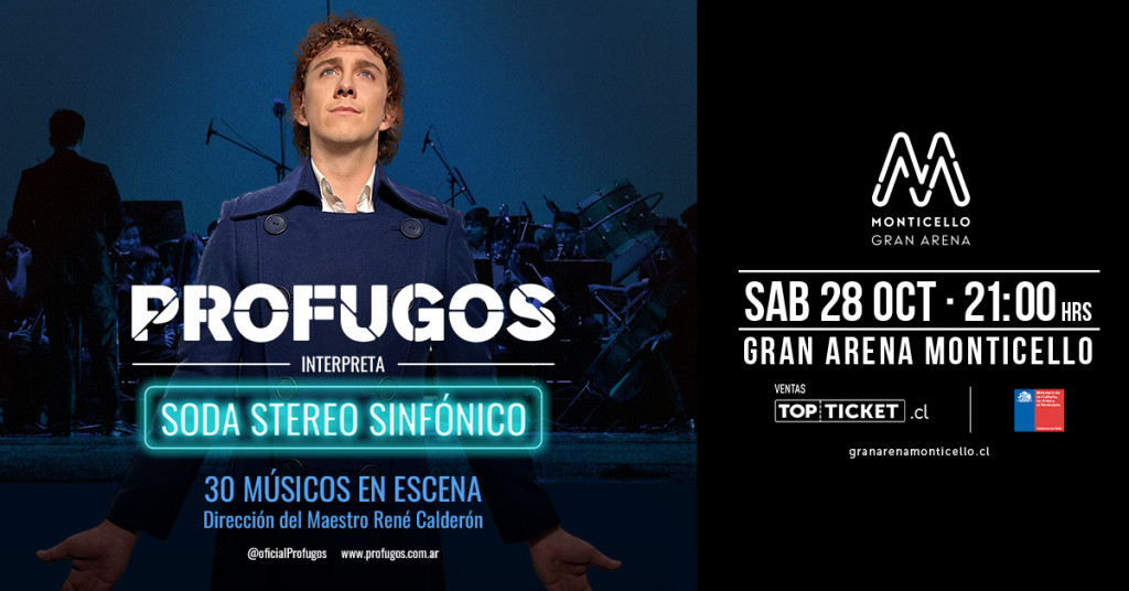 Prófugos llega a Gran Arena Monticello este fin de semana con éxitos de Soda Stereo y Cerati