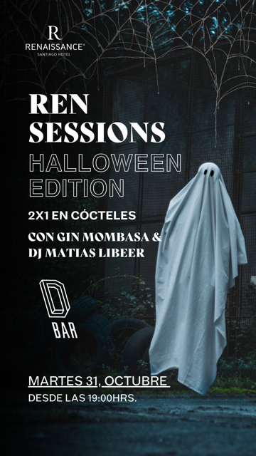 Halloween edition en dbar: DJ en vivo y entretención en Renaissance Santiago Hotel