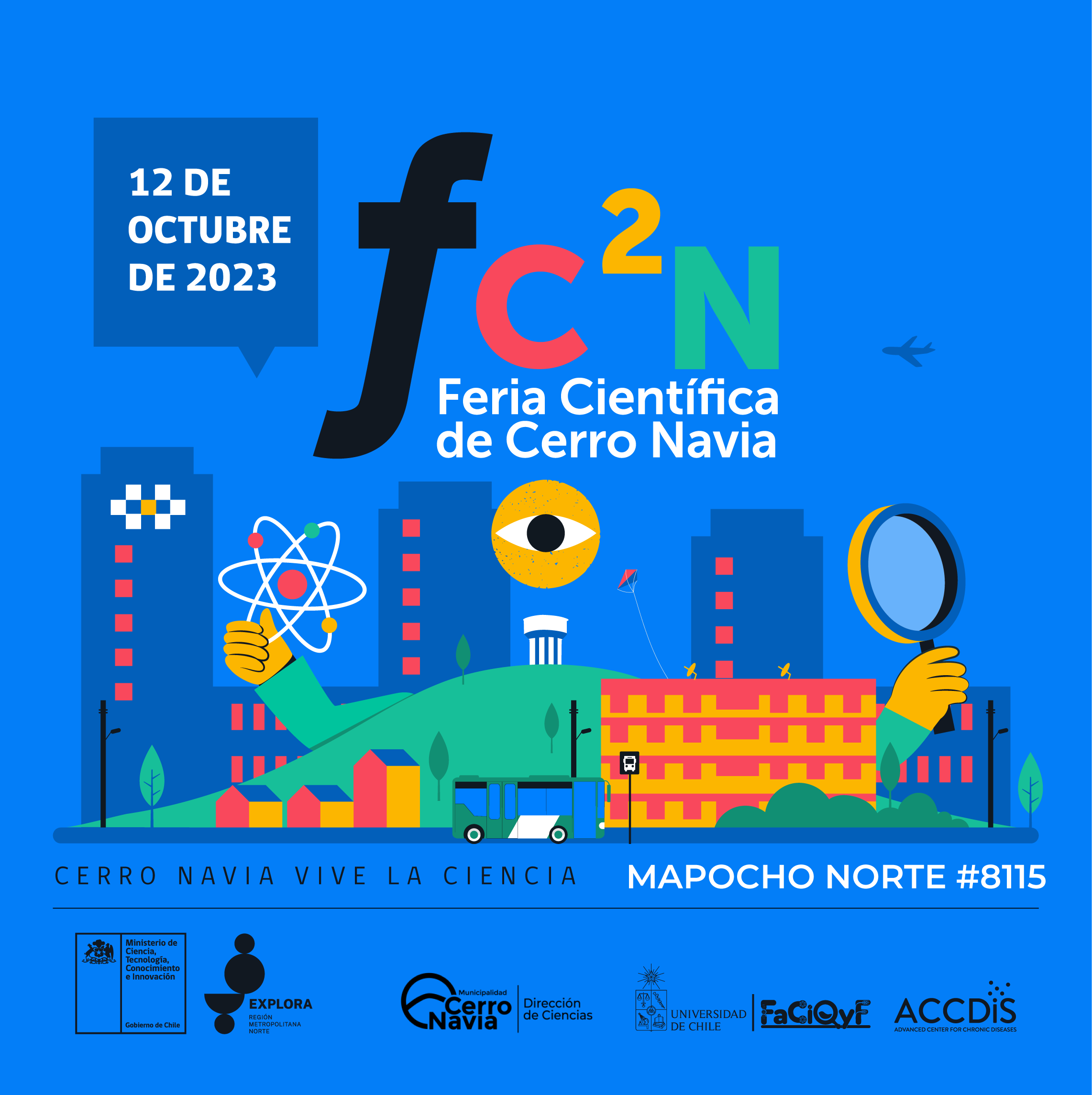 Cerro Navia realizará 2° Feria Científica con interesantes exposiciones