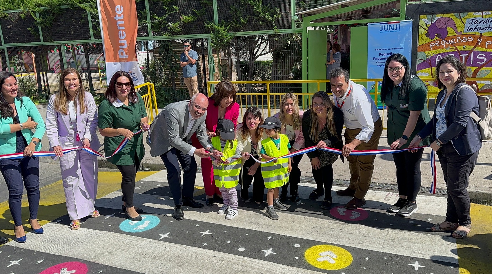 Mejoran entorno vial en jardín "Pequeñas y pequeños artistas" de Puente Alto