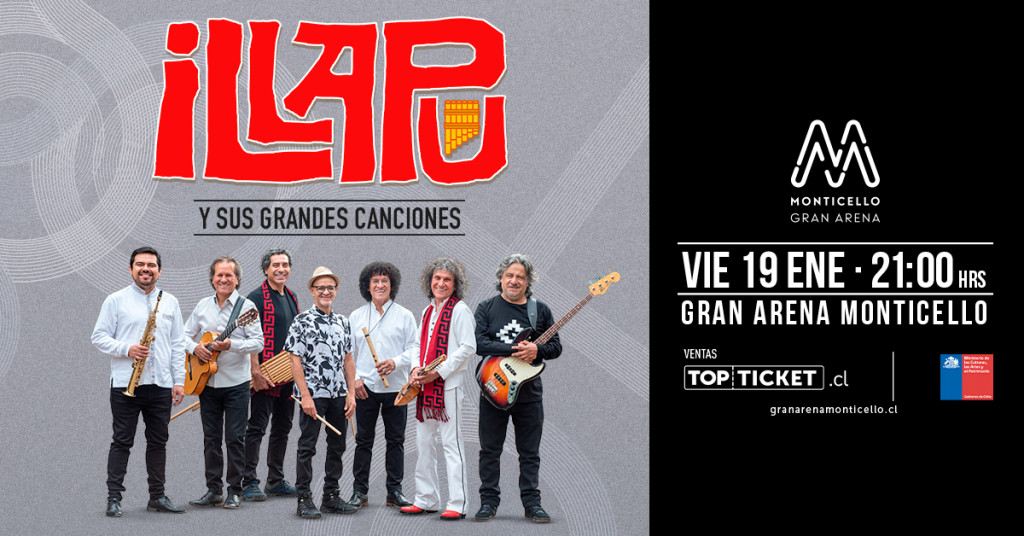 Illapu regresa el 19 de enero a Gran Arena Monticello con sus grandes canciones