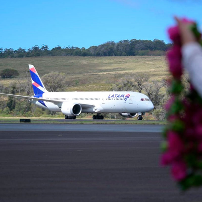 LATAM aumenta el número de vuelos hacia Rapa Nui durante el mes febrero