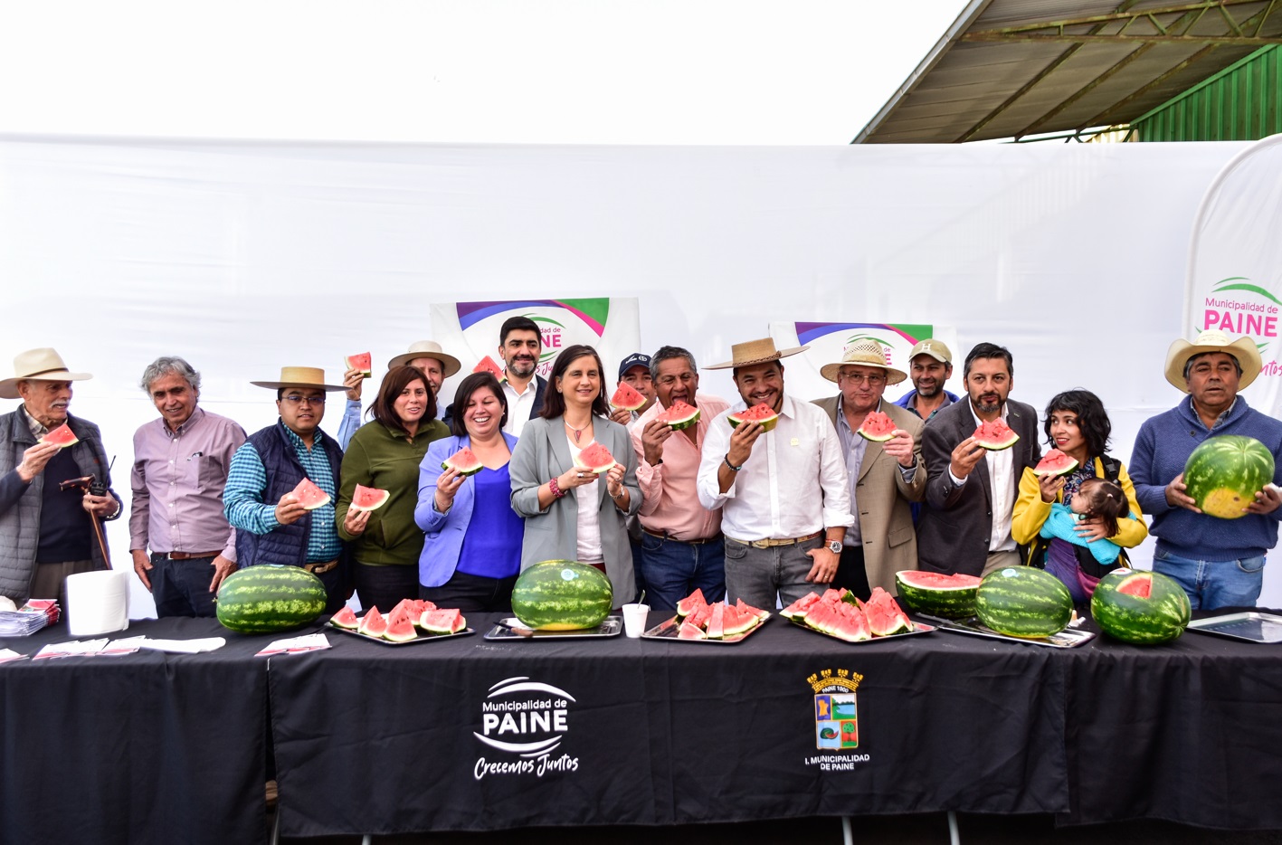 Inauguran temporada de sandías en Lo Valledor e invitan a asistir a la Expo Paine Rural 2024