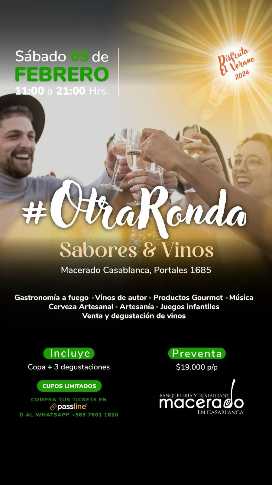 "Sabores & Vinos": Una cita para todos los amantes del vino en el Valle de Casablanca