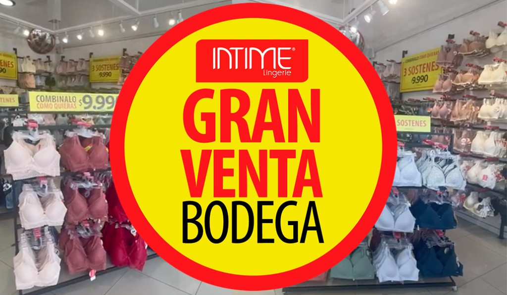 Intime anuncia explosiva gran venta de bodega y regala 500 giftcards a sus primeros clientes