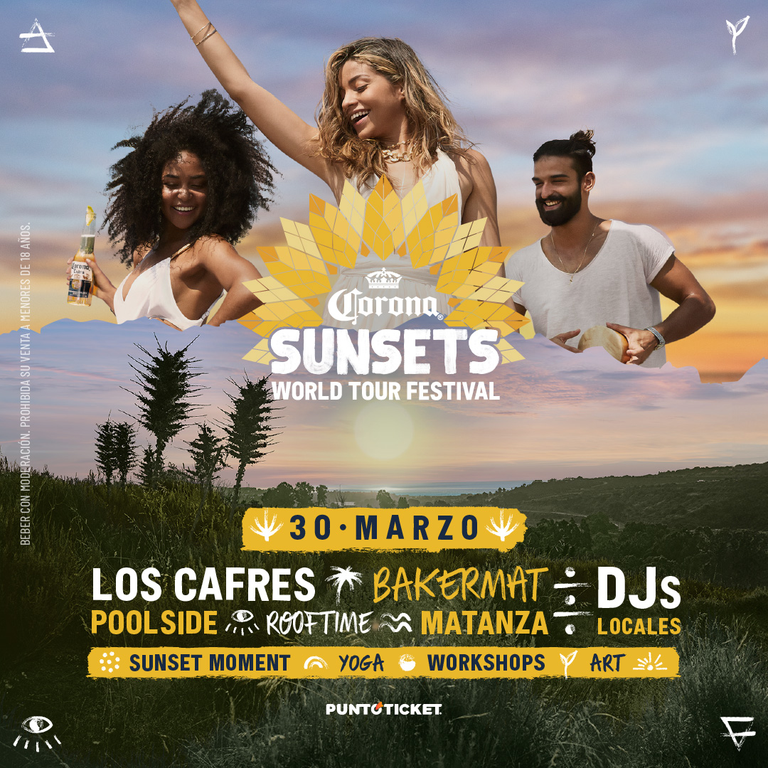 
Corona Sunsets sorprende con Los Cafres y Bakermat como headliners e inmersiva propuesta en Laguna Zapallar