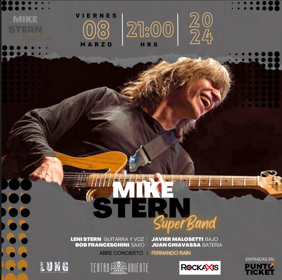 El legendario guitarrista Mike Stern se presentará este viernes en el Teatro Oriente