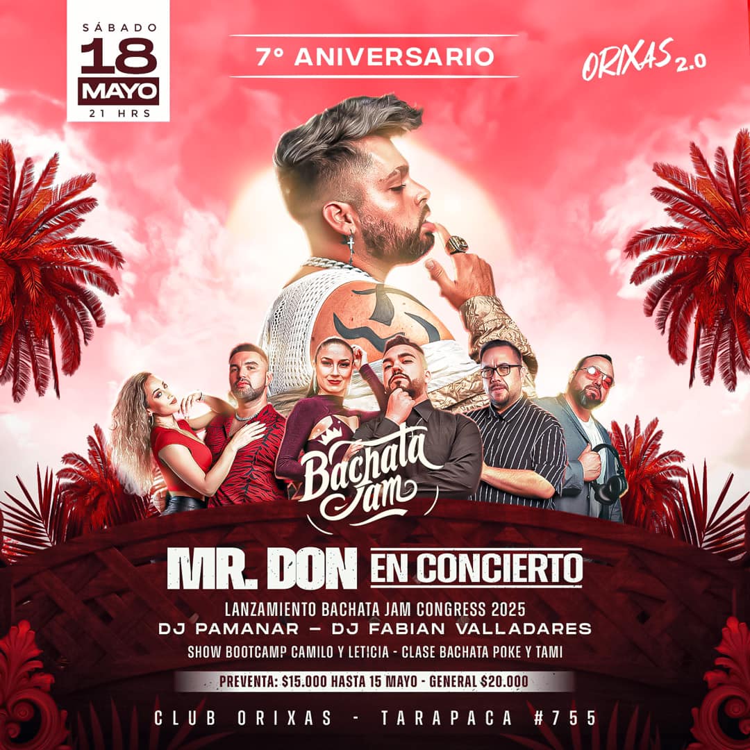 Mr. Don, Afamado bachatero chileno Mr. Don ofrecerá su primer gran show en Santiago, Portal Metropolitano
