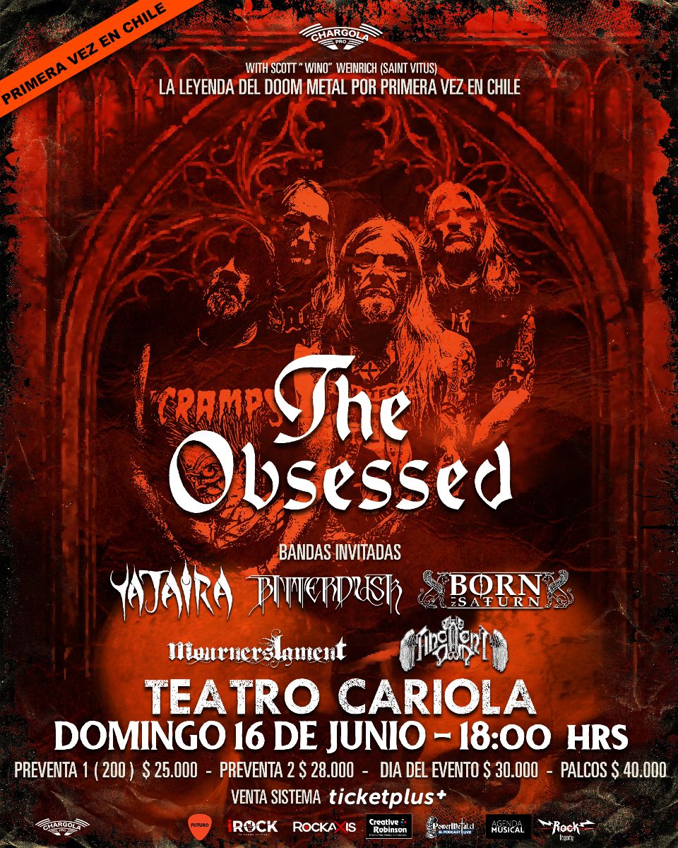 The Obsessed se presentará por primera vez en Chile en el Teatro Cariola