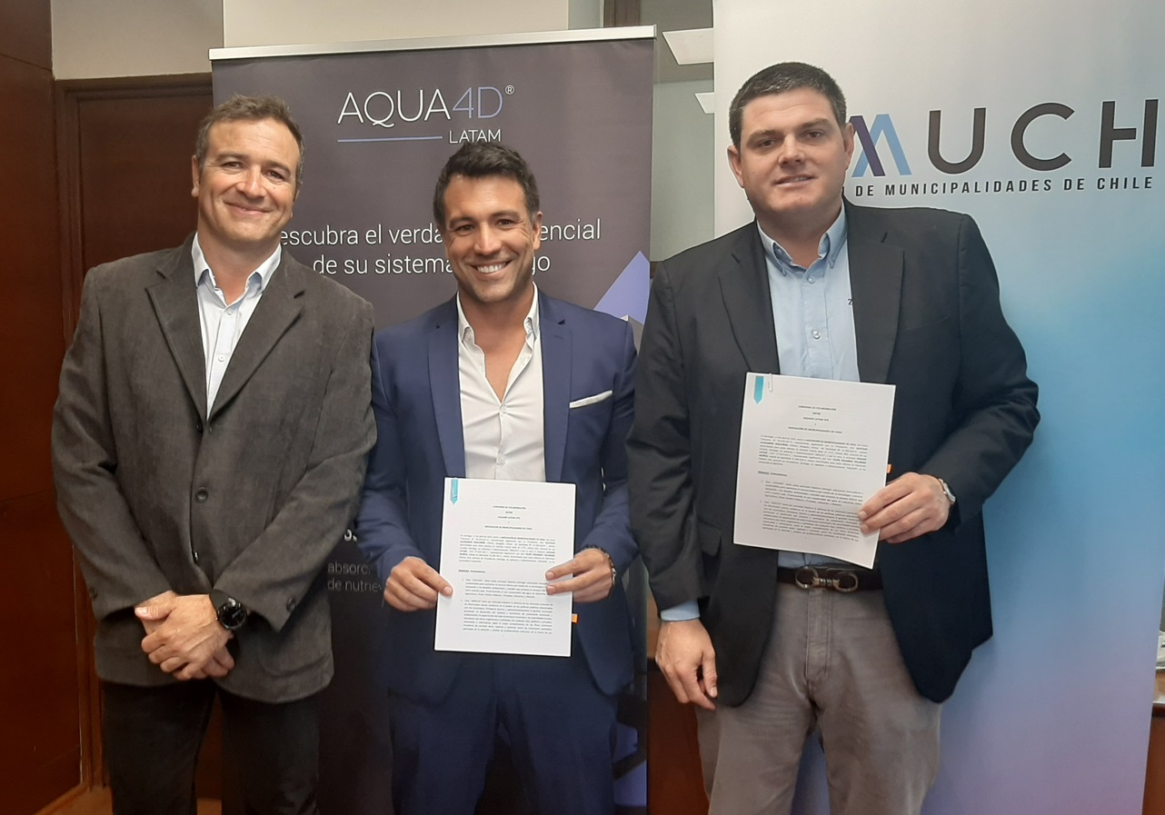 Amuch y AQUA4D firman convenio para transferencia de tecnología hídrica a los municipios