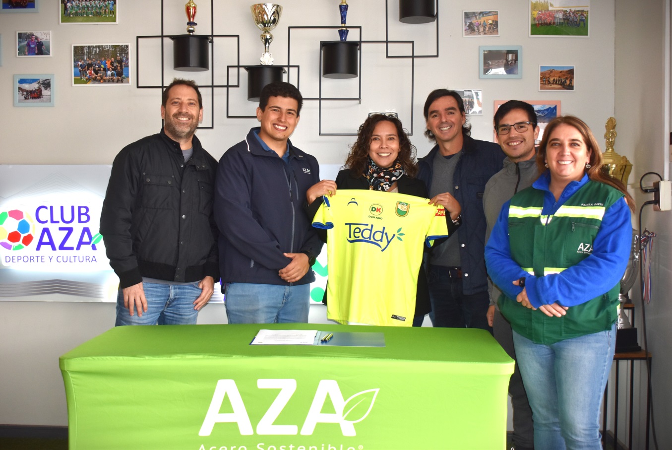 Aceros AZA y Deportes Colina cierran alianza para fortalecer el deporte en niños y niñas de la comuna