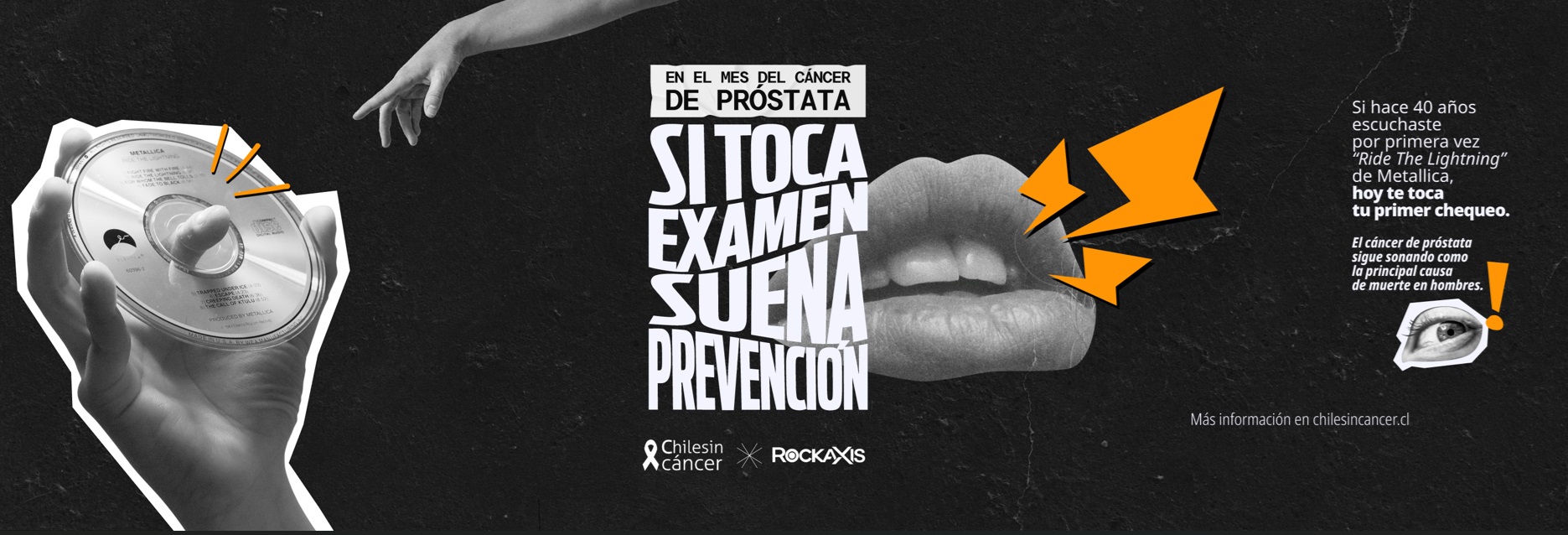 Fundación Chilesincáncer y Rockaxis lanzan campaña contra el cáncer de próstata