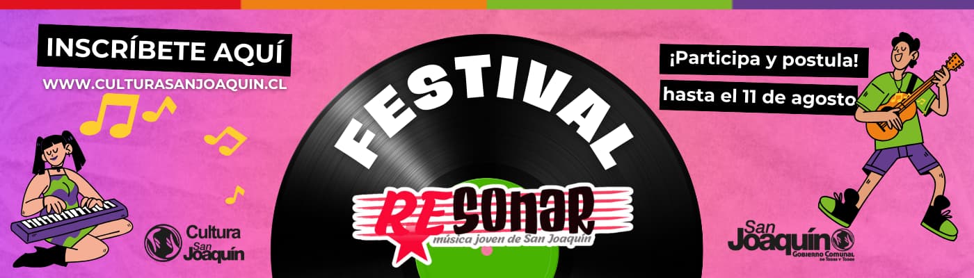 Postula tu música al Festival ReSonar 2024 en la comuna de San Joaquín