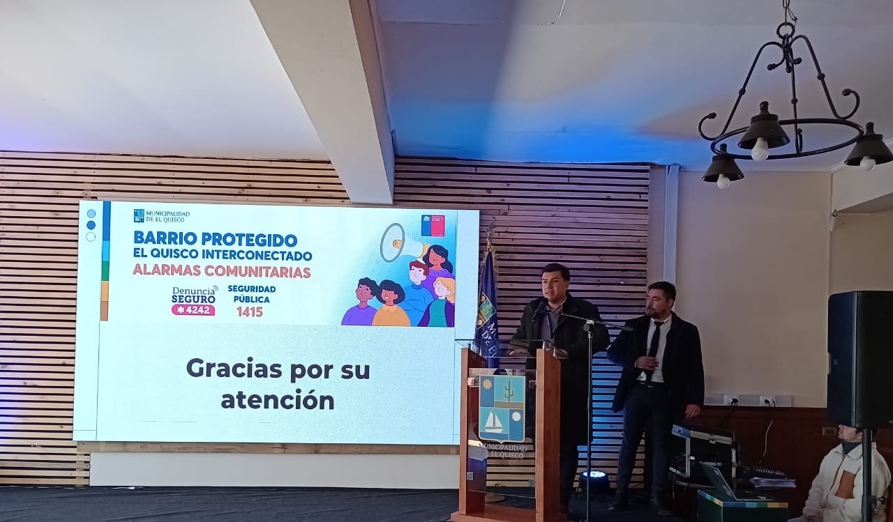 Vecinos de El Quisco se beneficiarán con nuevo proyecto preventivo gracias a Sistema Nacional de Seguridad Municipal