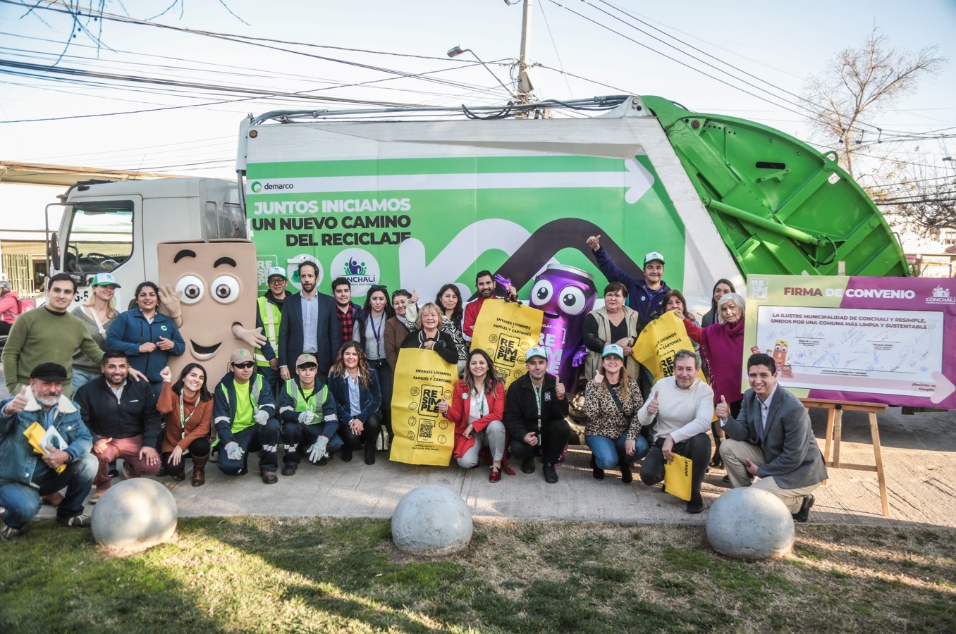 Conchalí se suma al reciclaje, valorización de envases y embalajes de la mano de ReSimple