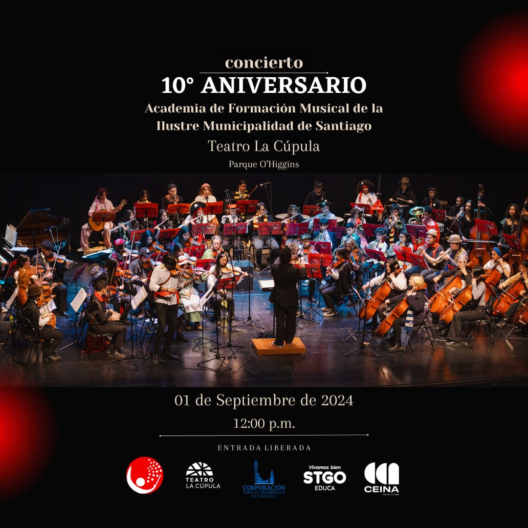 Academia de Formación Musical de Santiago celebra su décimo aniversario con un gran concierto para la comunidad