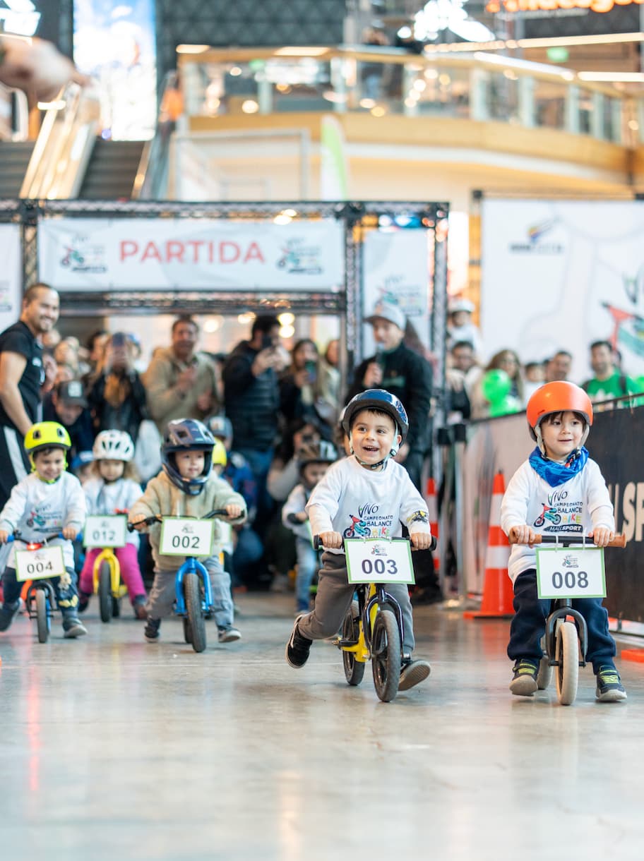 La competencia de bicicleta de equilibrio más importante del país congregó a más de 300 niños en Mall Sport