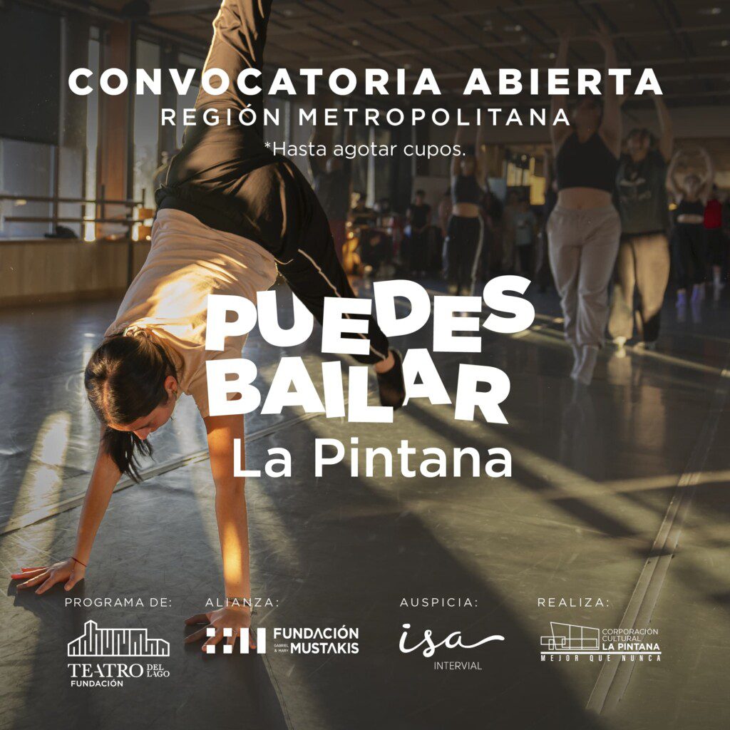 Programa “Puedes bailar” llega a La Pintana, gracias al apoyo de las fundaciones Teatro del Lago y Mustakis 