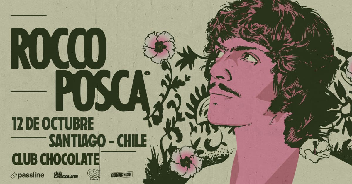 Rocco Posca anuncia su primer concierto en Chile en Club Chocolate