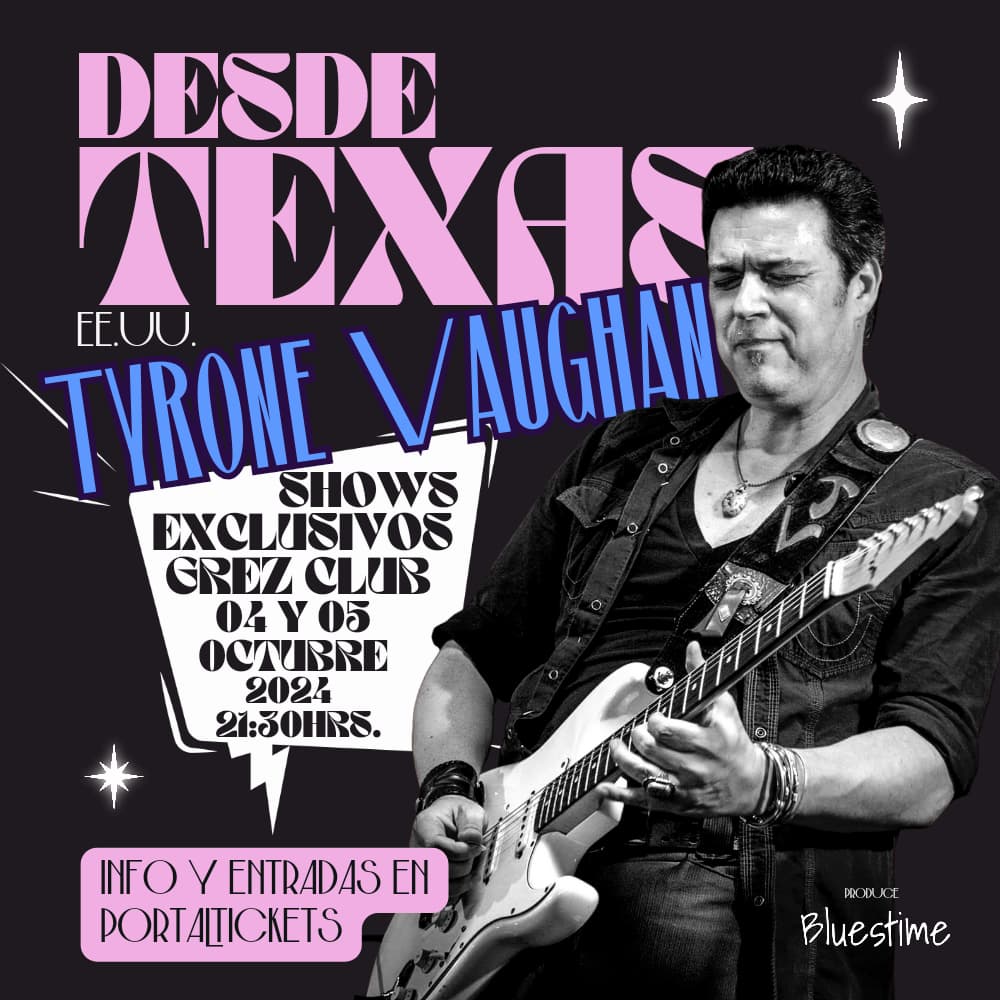 Figura del blues Tyrone Vaughan se presentará en Chile este 4 y 5 de octubre