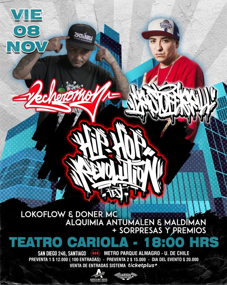 "Hip Hop Revolution Fest" reunirá a destacados freestylers, MCs y artistas emergentes en el Teatro Cariola