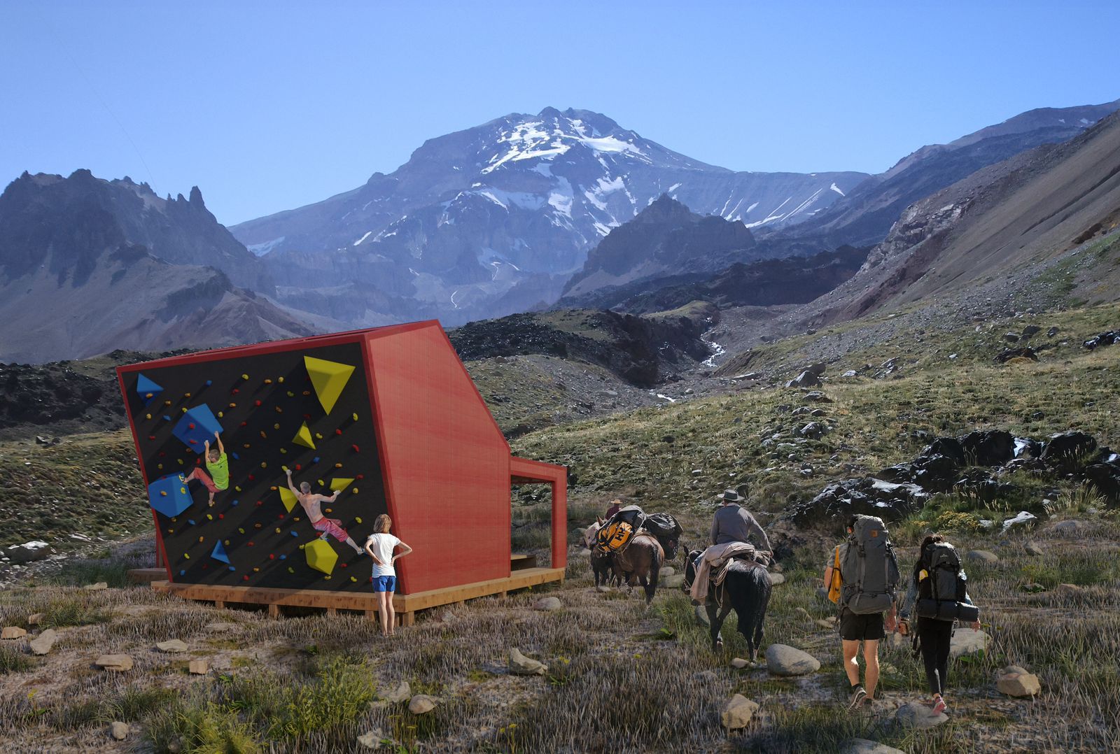 Fundación DeporteLibre presenta proyecto Refugio Volcán Tupungato ante comunidad de montaña de la RM